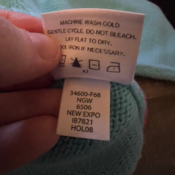 Hanna Andersson Blue Argyle Stripe Sweater, Elbow Patches Size 90 (3T) - Picture 5 of 6